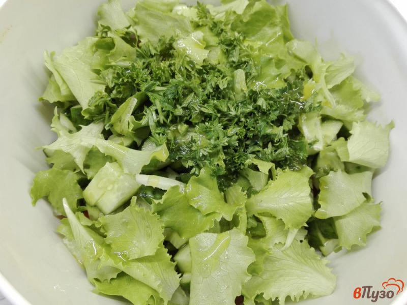 Фото приготовление рецепта: Овощной салат с кунжутом шаг №4