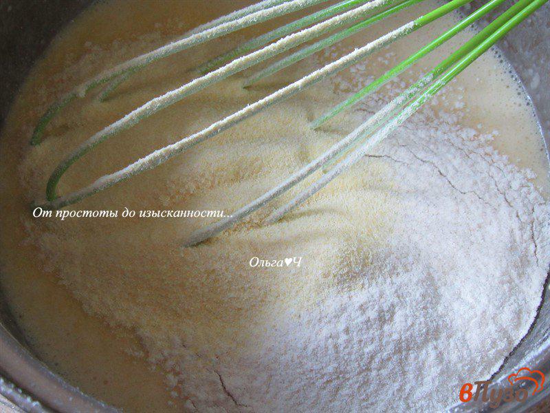 Фото приготовление рецепта: Цельнозерновые кукурузные блинчики шаг №2