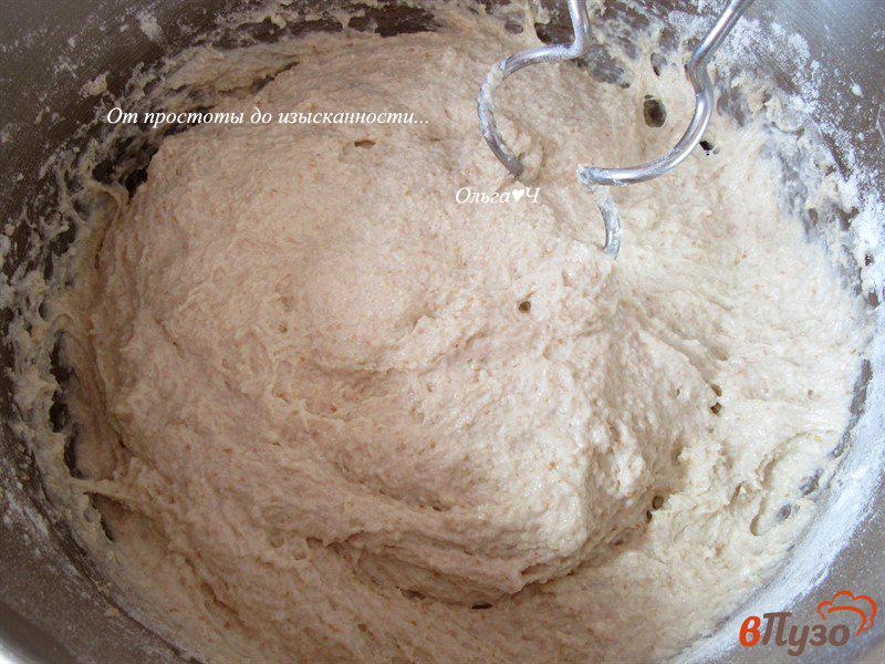 Фото приготовление рецепта: Цельнозерновой молочный хлеб с манкой шаг №5