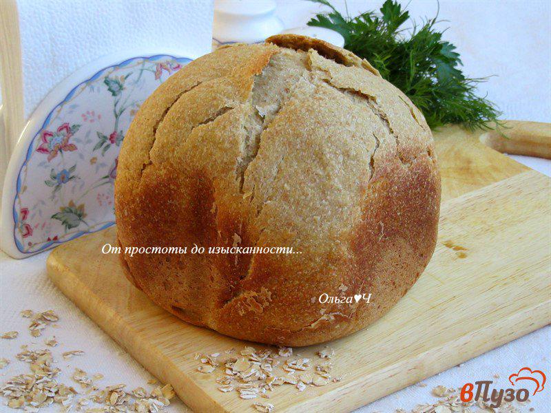 Фото приготовление рецепта: Сметанный хлеб с овсяной мукой и отрубями шаг №6