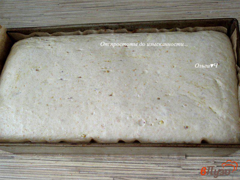Фото приготовление рецепта: Цельнозерновой горчичный хлеб с зернами горчицы шаг №7
