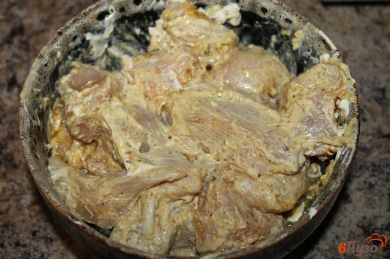 Фото приготовление рецепта: Шашлык из куриного филе с карри шаг №5