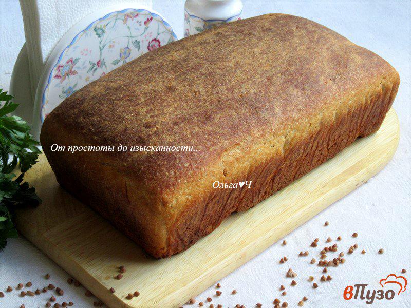 Фото приготовление рецепта: Цельнозерновой гречнево-нутовый хлеб шаг №8