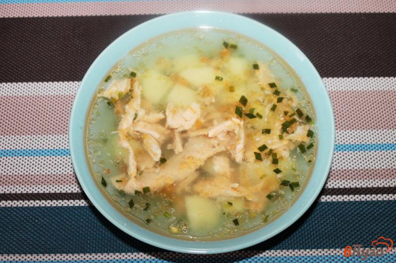 Фото приготовление рецепта: Суп из лососевых хребтов шаг №6