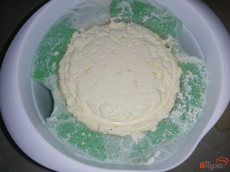Фото приготовление рецепта: Десертный домашний сыр шаг №12