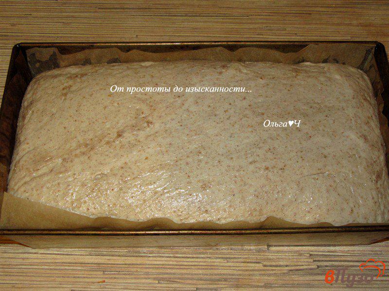 Фото приготовление рецепта: Цельнозерновой хлеб с льняной мукой и кориандром шаг №6
