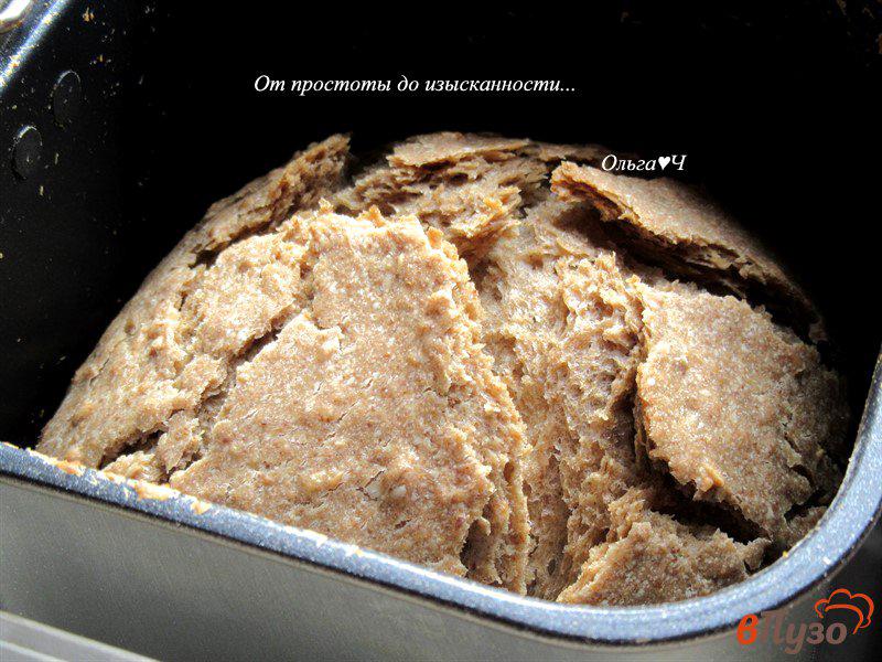 Фото приготовление рецепта: Овсяный молочный хлеб с льняной мукой шаг №4