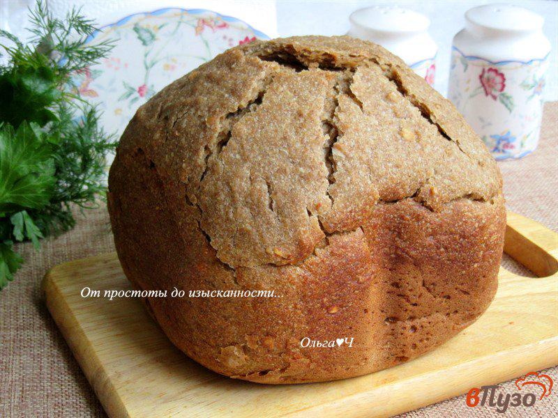 Фото приготовление рецепта: Овсяный молочный хлеб с льняной мукой шаг №5