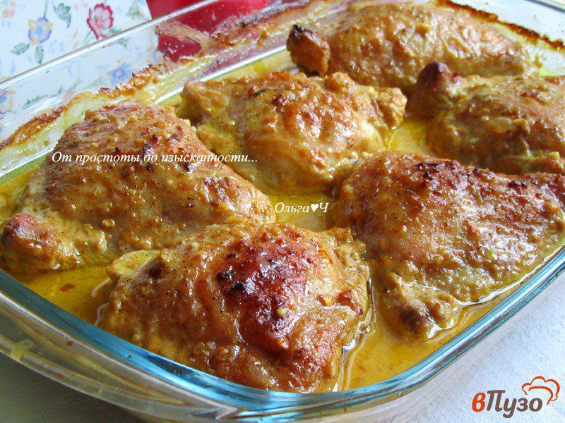 Фото приготовление рецепта: Курица в лимонном маринаде с карри шаг №6