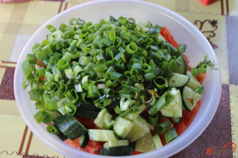 Фото приготовление рецепта: Овощной салат с редисом шаг №3