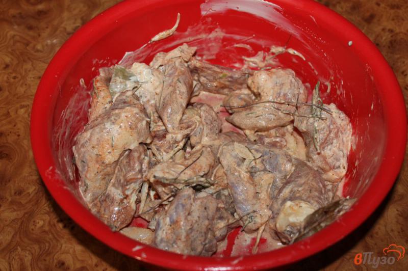 Фото приготовление рецепта: Свинина запеченная в рукаве с травами шаг №4