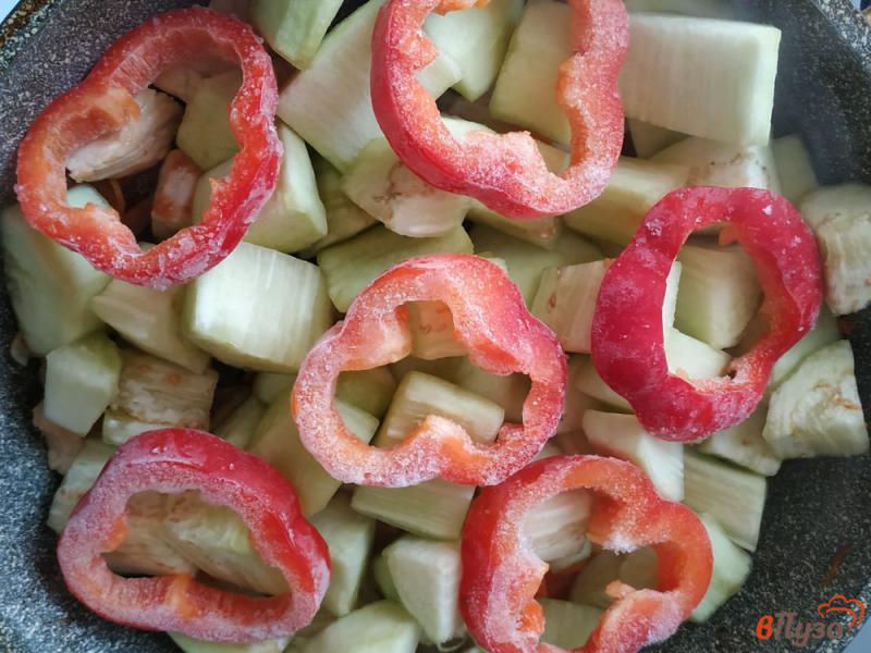 Фото приготовление рецепта: Овощное рагу с индейкой шаг №4
