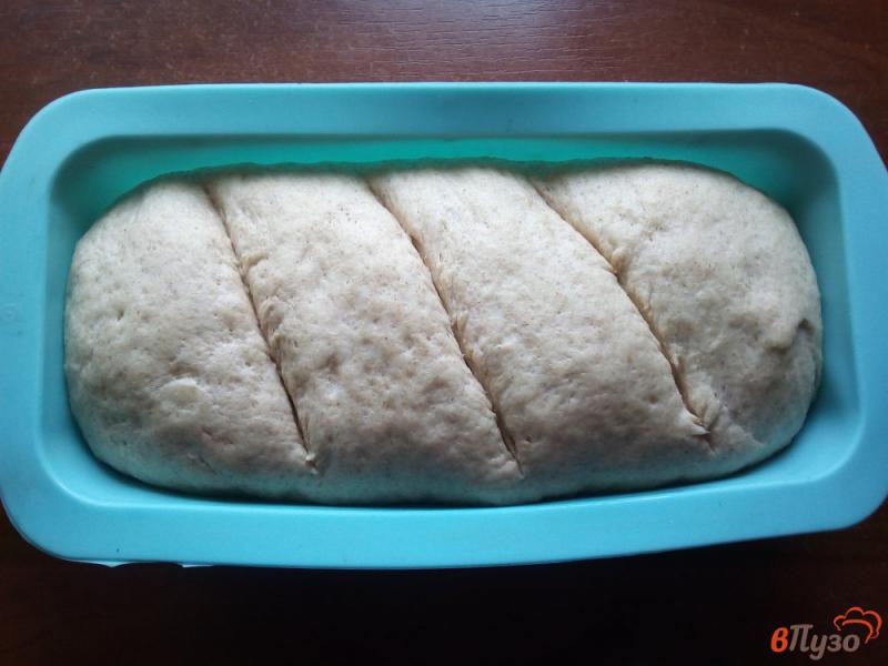 Фото приготовление рецепта: Пшенично-ржаной хлеб на сыворотке шаг №6