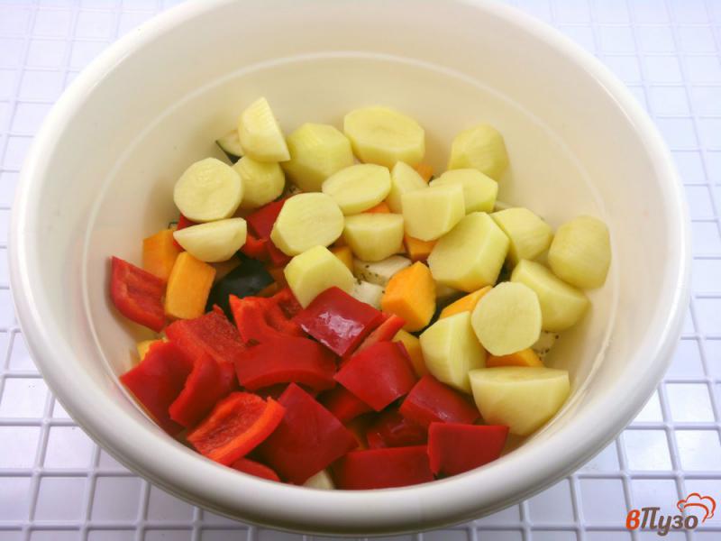 Фото приготовление рецепта: Рагу из запеченных овощей в томатном соусе шаг №2
