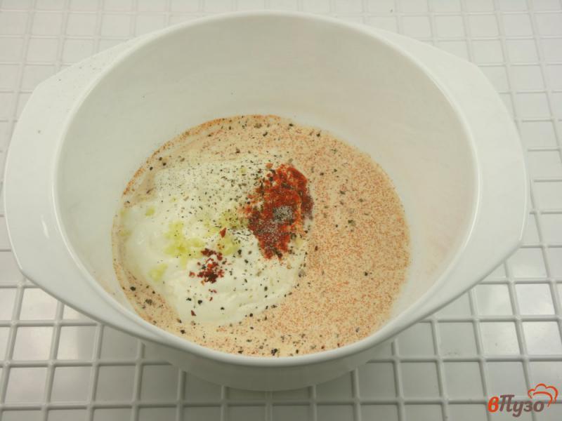 Фото приготовление рецепта: Шашлык из шампиньонов в сливочно-сметанном маринаде шаг №3