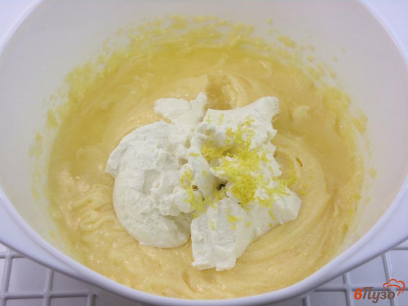Фото приготовление рецепта: Печенье лимонное с рикоттой шаг №3