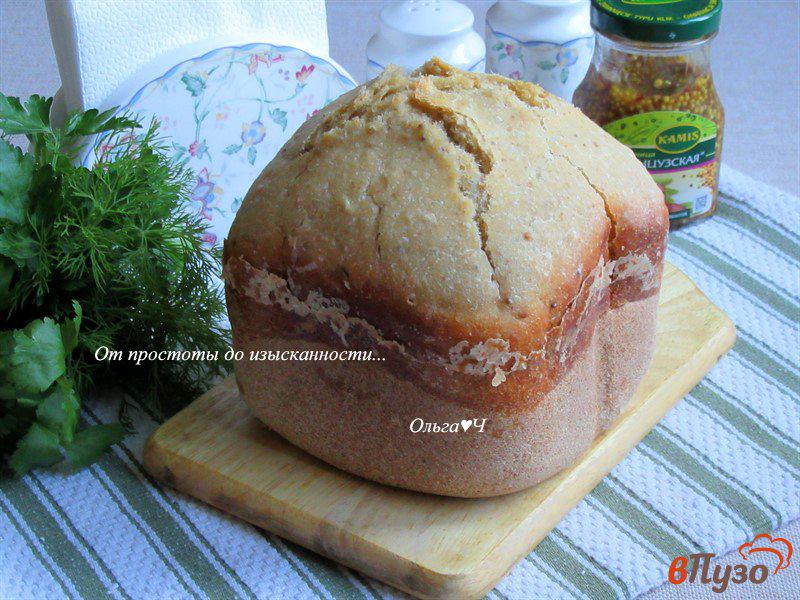 Фото приготовление рецепта: Цельнозерновой горчичный хлеб шаг №5