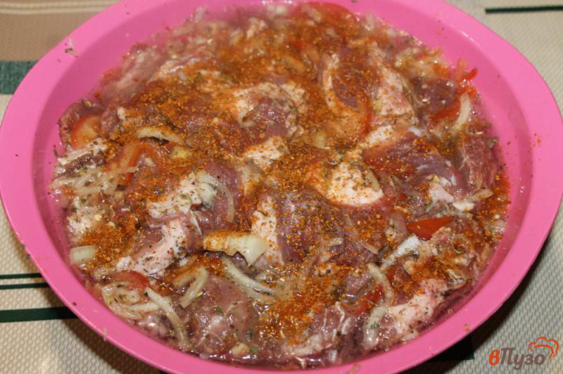 Фото приготовление рецепта: Шашлык с томатами на минеральной воде шаг №4