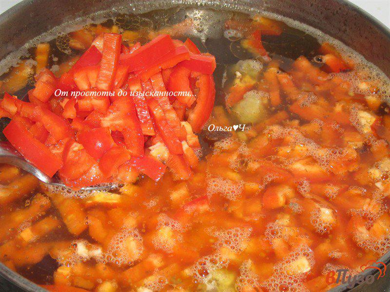 Фото приготовление рецепта: Суп из говядины «Два перца» шаг №4