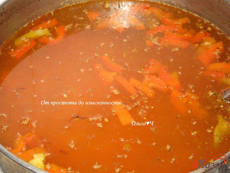 Фото приготовление рецепта: Суп из говядины «Два перца» шаг №6