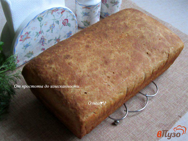 Фото приготовление рецепта: Цельнозерновой сметанный хлеб с гречневой мукой шаг №6
