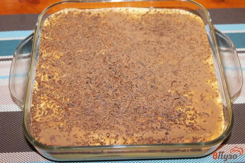 Фото приготовление рецепта: Десерт «Тирамису» с какао шаг №8
