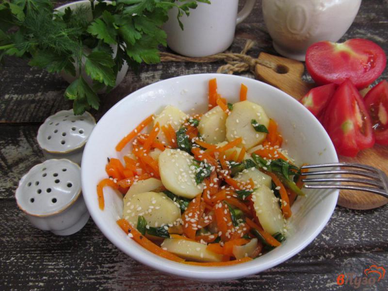 Фото приготовление рецепта: Морковно-картофельный салат шаг №5