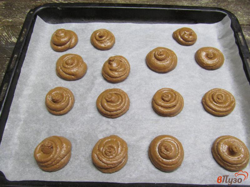 Фото приготовление рецепта: Шоколадное печенье с апельсином шаг №6