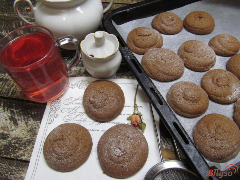 Фото приготовление рецепта: Шоколадное печенье с апельсином шаг №7