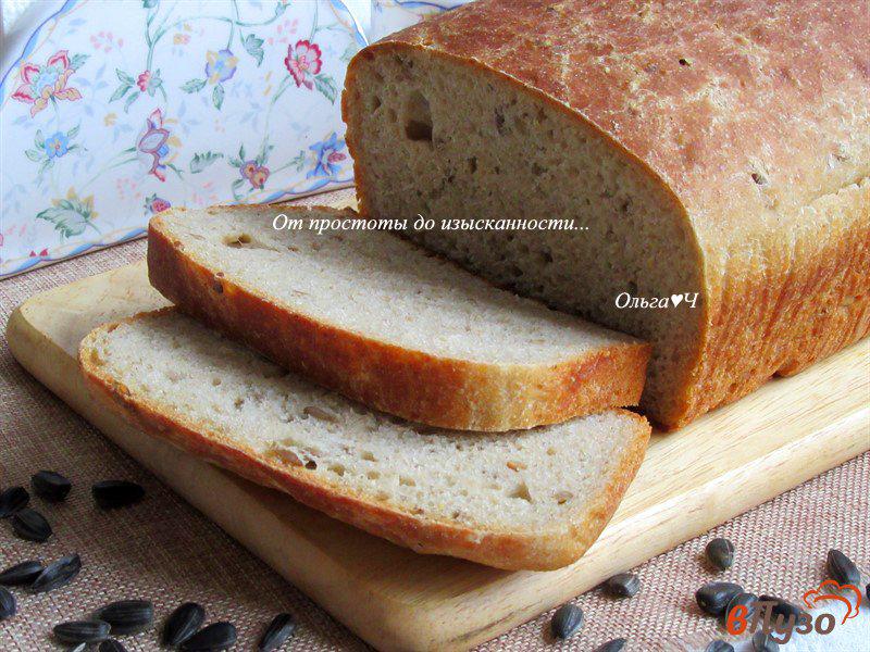 Фото приготовление рецепта: Цельнозерновой овсяный хлеб с семечками шаг №8