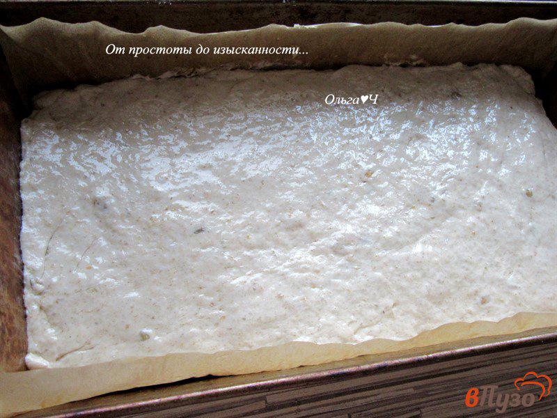 Фото приготовление рецепта: Цельнозерновой овсяный хлеб с семечками шаг №5