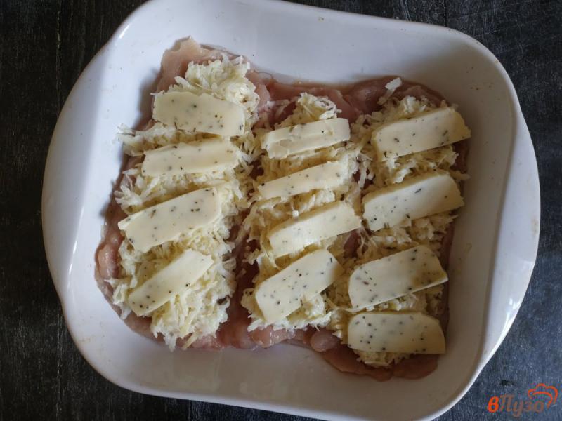 Фото приготовление рецепта: Свинина под картофельной шубой шаг №5