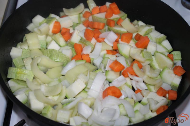 Фото приготовление рецепта: Овощное рагу с томатами шаг №3