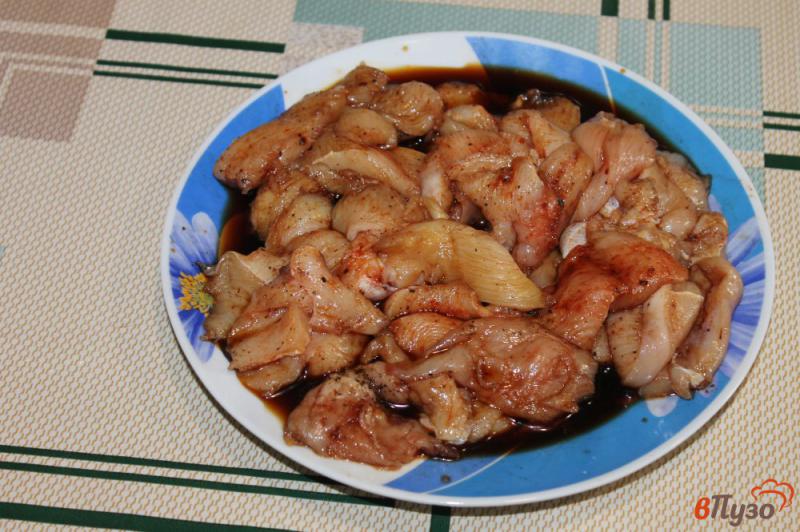 Фото приготовление рецепта: Отбивные из куриного филе с паприкой шаг №3