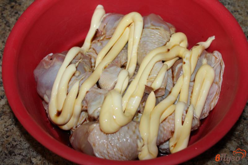 Фото приготовление рецепта: Куриные ножки маринованные в майонезе шаг №3