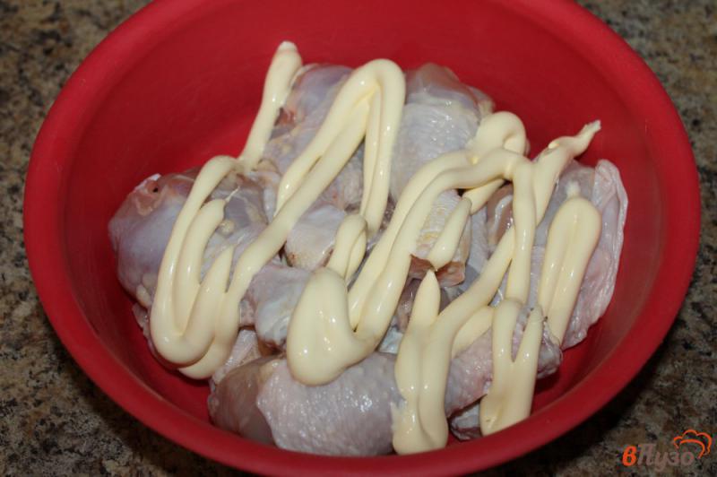 Фото приготовление рецепта: Куриные ножки маринованные в майонезе шаг №2