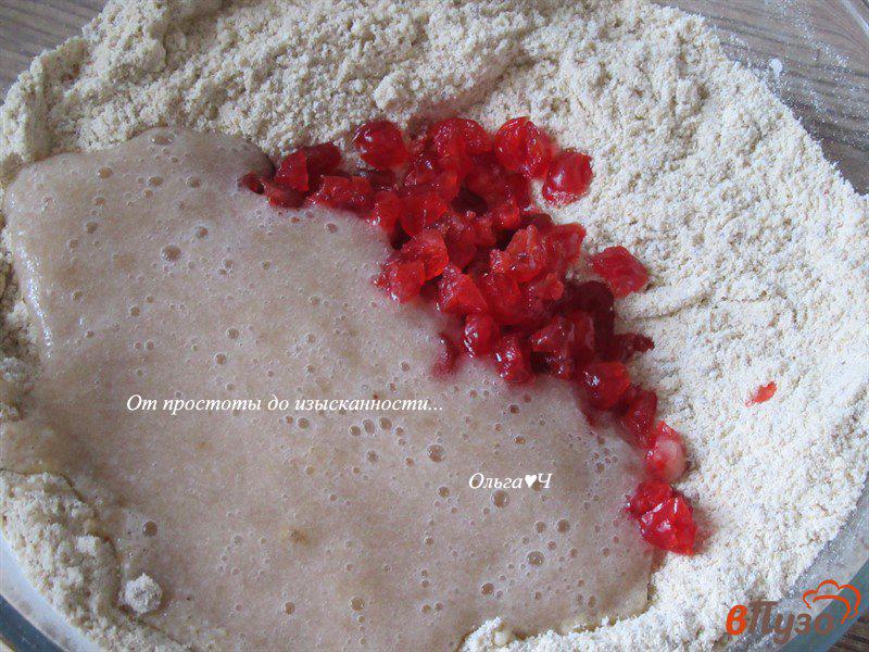 Фото приготовление рецепта: Цельнозерновое печенье с вишней шаг №3
