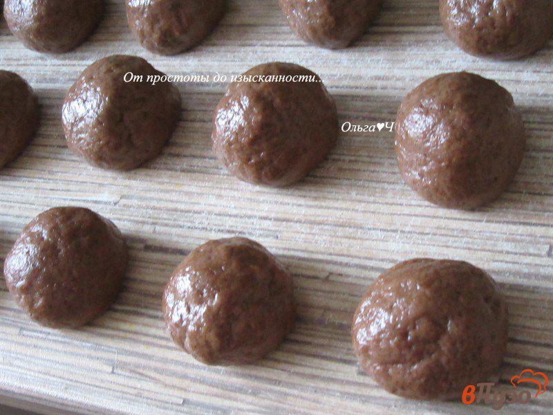 Фото приготовление рецепта: Тыквенное шоколадное печенье с кэробом шаг №5