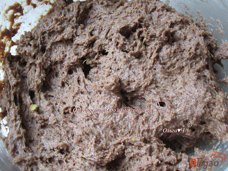 Фото приготовление рецепта: Тыквенное шоколадное печенье с кэробом шаг №4