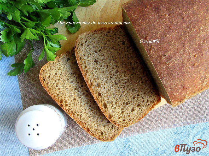 Фото приготовление рецепта: Цельнозерновой хлеб с гороховой мукой и солодом шаг №8