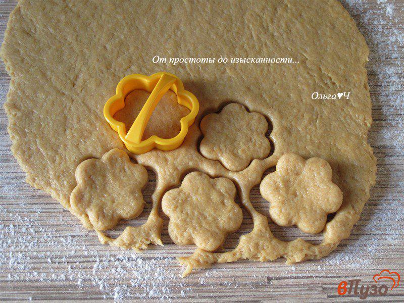 Фото приготовление рецепта: Тыквенное печенье с арахисовой пастой шаг №4