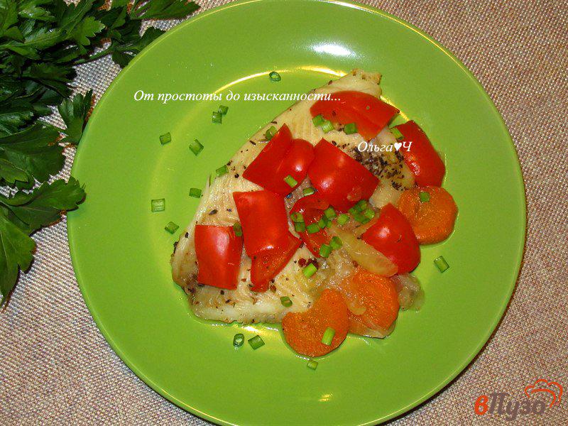 Фото приготовление рецепта: Филе тилапии с овощами в мультиварке шаг №5