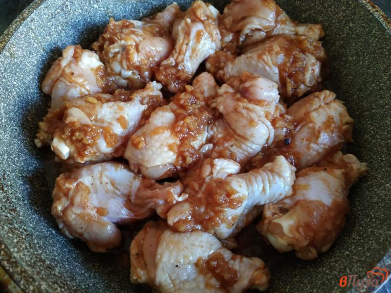 Фото приготовление рецепта: Крылышки в яблочном маринаде шаг №6