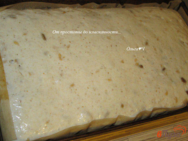 Фото приготовление рецепта: Хлеб с семечками и семенами льна шаг №6