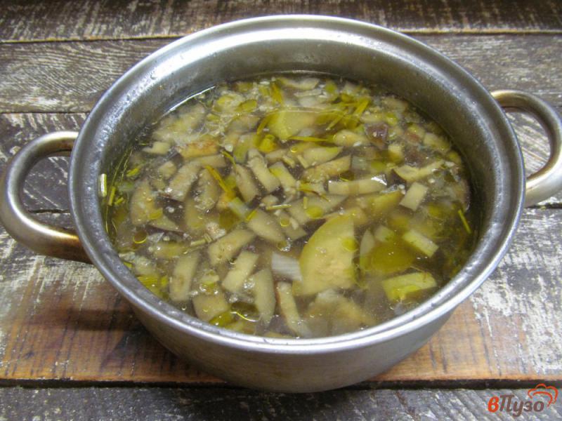 Фото приготовление рецепта: Суп из баклажанов с нутом шаг №5