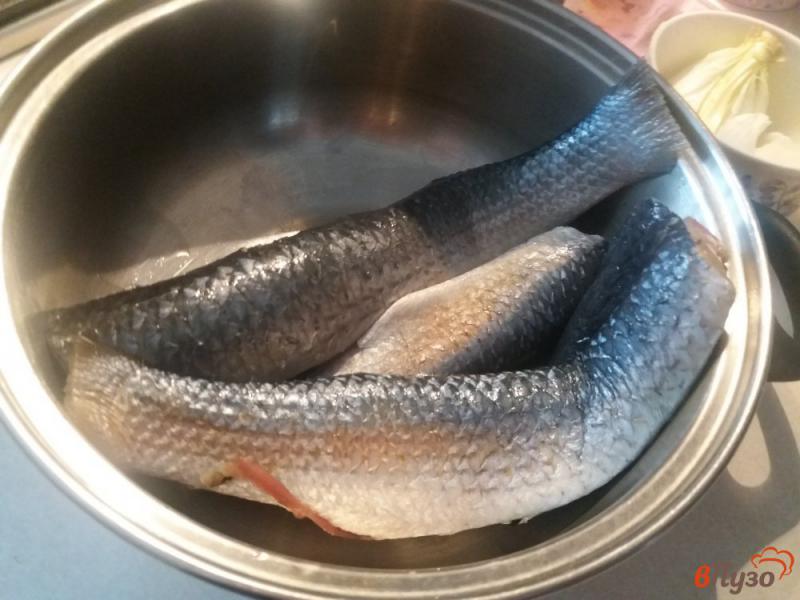 Фото приготовление рецепта: Рыба кефаль на пару с  апельсиновым соусом шаг №1