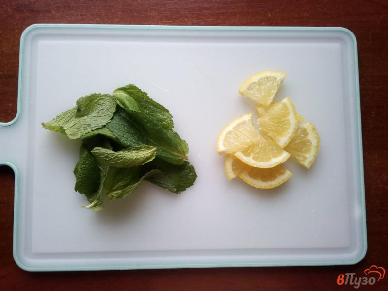 Фото приготовление рецепта: Холодный фруктовый чай шаг №3