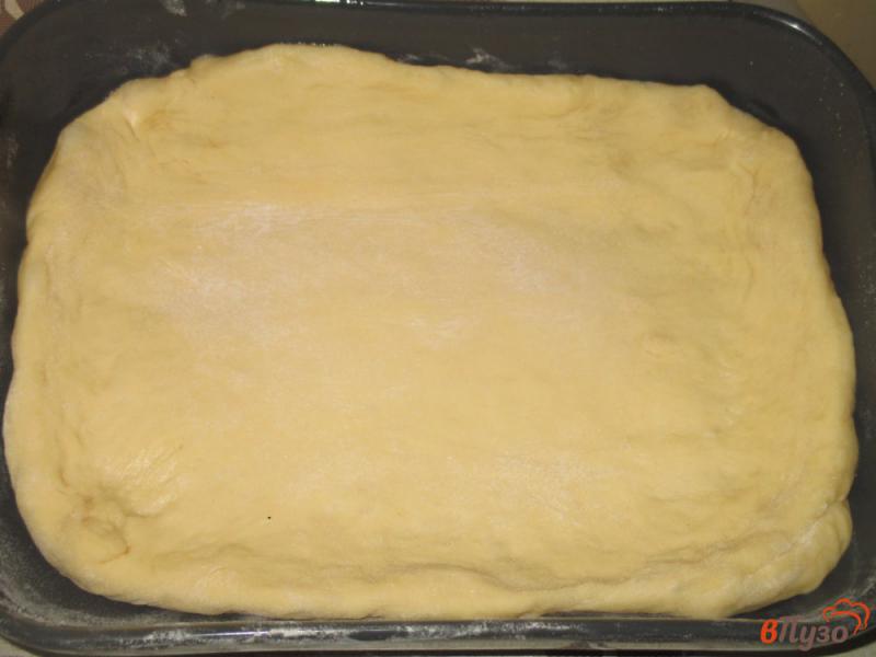Фото приготовление рецепта: Пирог с вишней и клубникой шаг №10