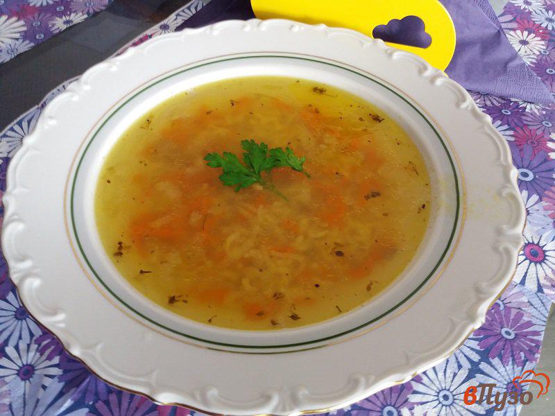 Фото приготовление рецепта: Куриный суп с рисом шаг №7