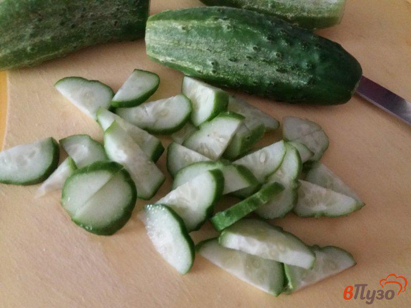 Фото приготовление рецепта: Простой овощной салат шаг №2